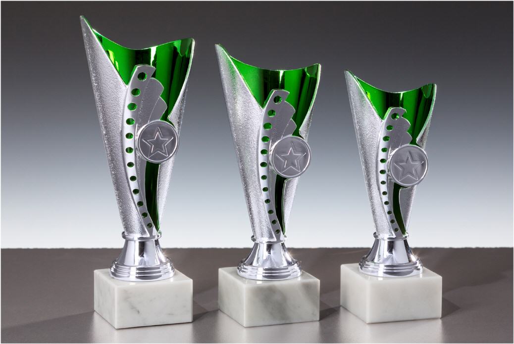 Pokal HAWAII silber-grün Serie