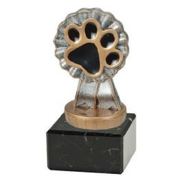Trophäe HUNDEPFOTE FX auf Marmor