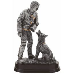 Hundesport-Pokal in Gold mit Figur "Hundepfote" in 3 Grössen inkl Beschriftung 