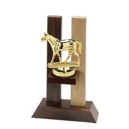 Holzpokal WOODY Pferd