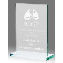 Glasaufsteller DOOR mit Lasergravur