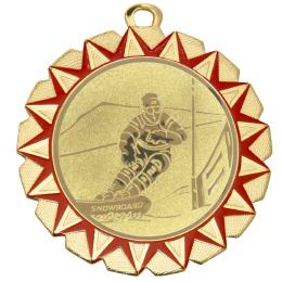 Medaille DI7005 HIRSCHER rot